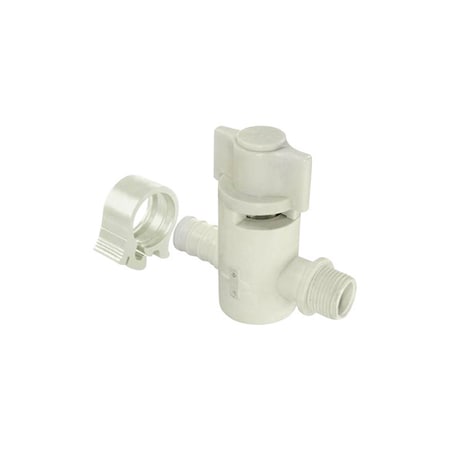 Pexlock Flair-It 1/2 in. PEX X 3/8 in. Compression Plastic Supply Valve 30888